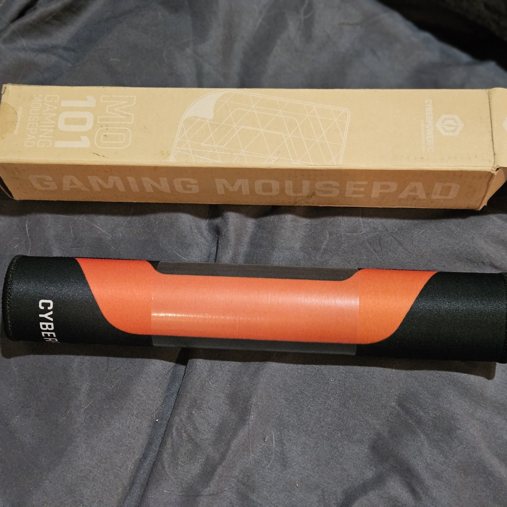 CyberpowerPC Gaming Mousepad - Black and Orange NEW MO 101
